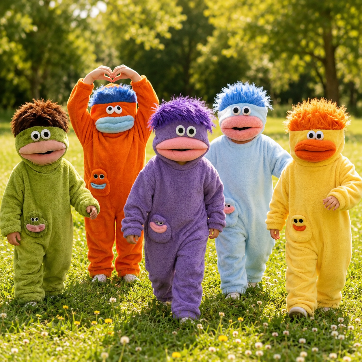 LittleMonster – Comodo e carino – Tutina per bambini con un divertente disegno di un mostro