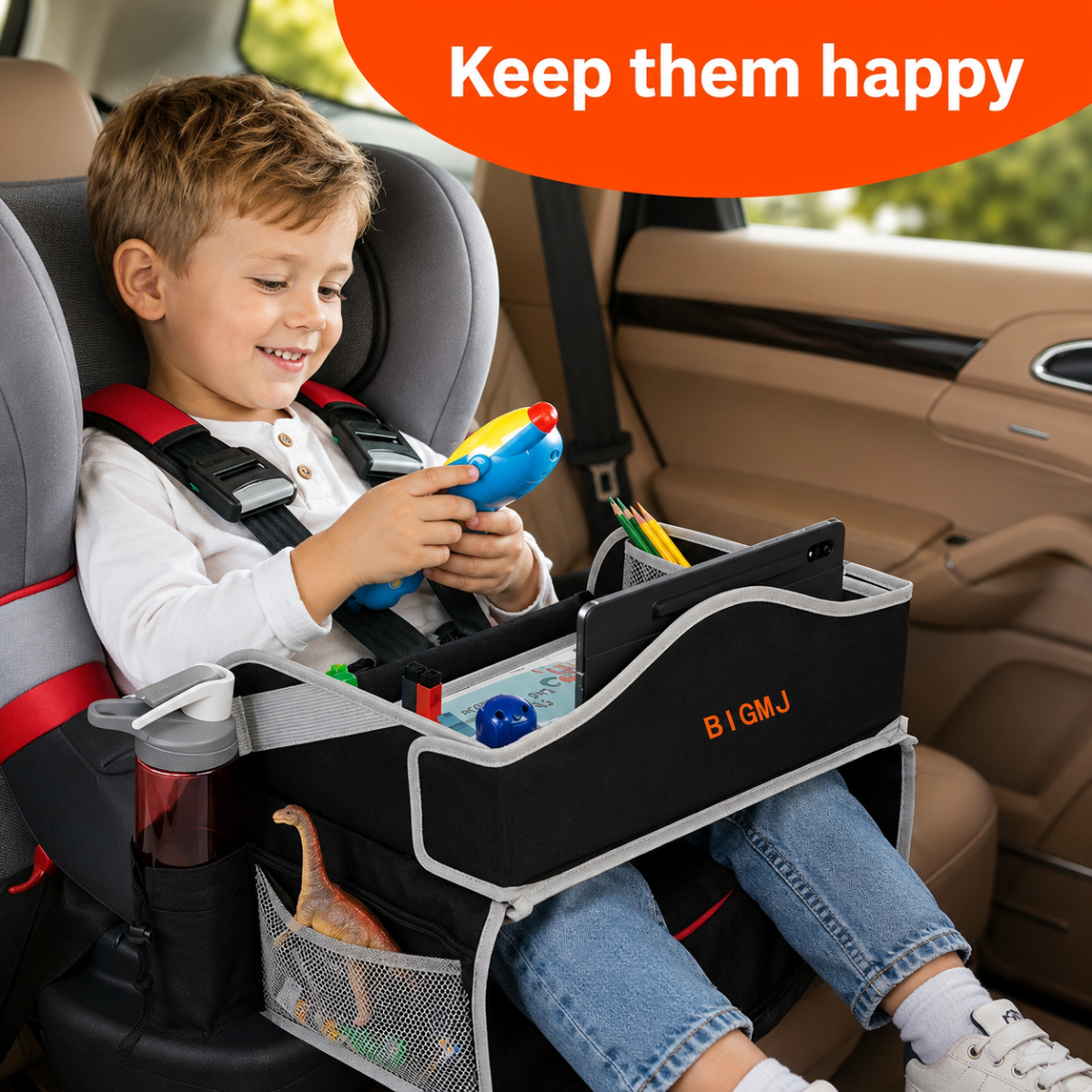 TravelBuddy – Auto & Indispensabili – Tavolino da viaggio pieghevole per bambini