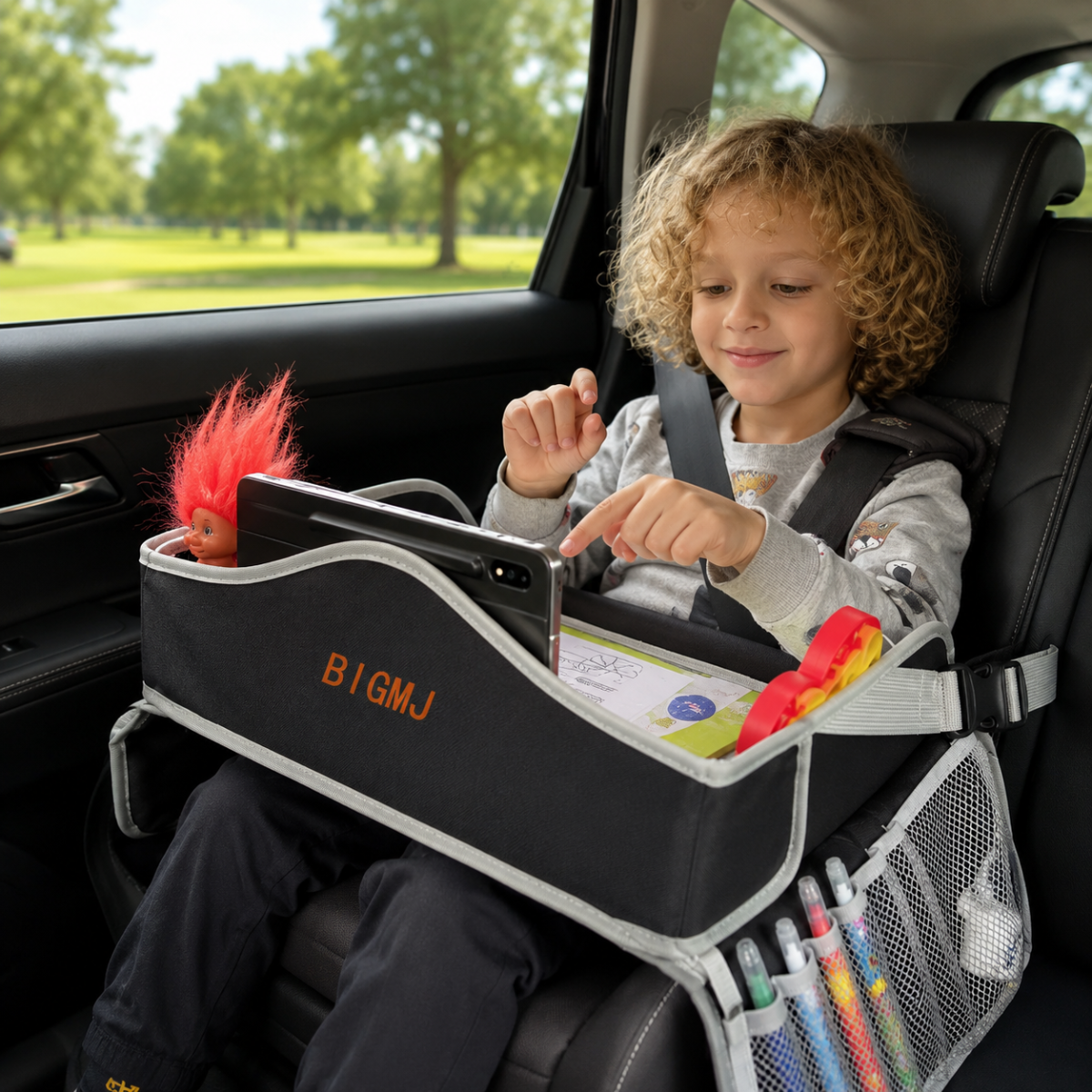 TravelBuddy – Auto & Indispensabili – Tavolino da viaggio pieghevole per bambini