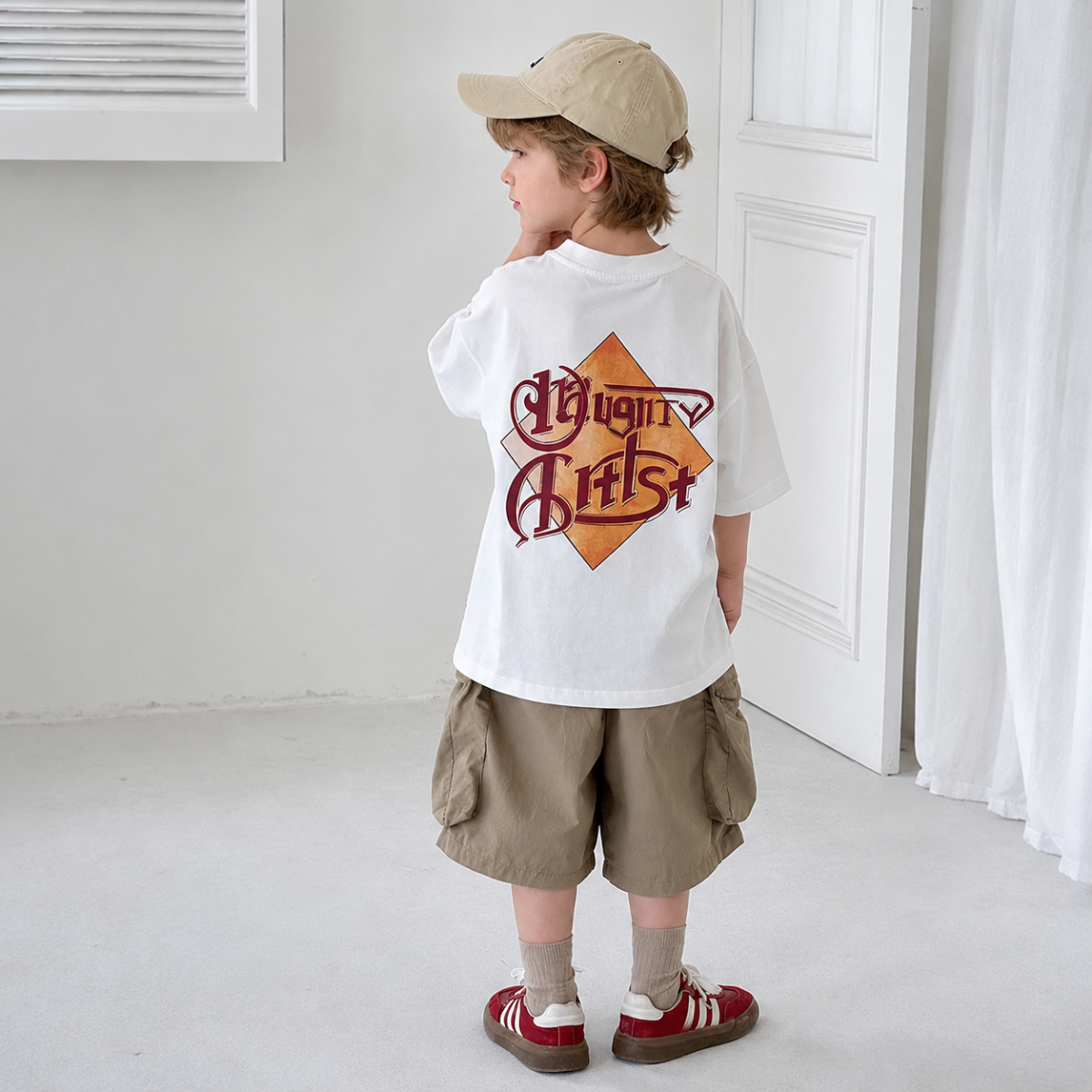 MushroomPlay – Casual & Streetwear – Maglietta oversize con stampa a funghi