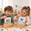 BrainyKids – Logico e divertente – Gioco di carte educativo in legno
