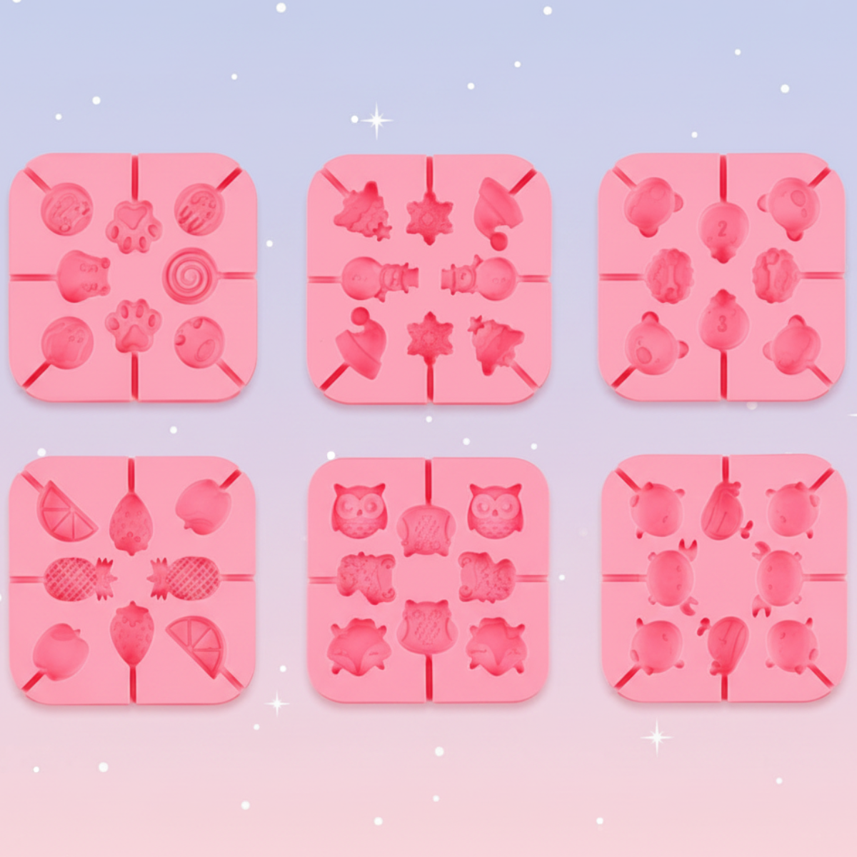 SweetPop – Dolcetti consapevoli – Set di stampi in silicone per lecca-lecca
