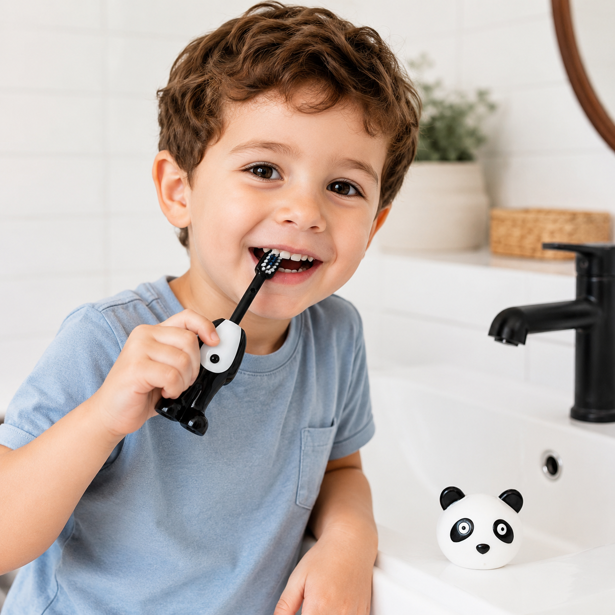 TinyTeeth – Divertente e carino – Spazzolino da denti per bambini a forma di animaletto
