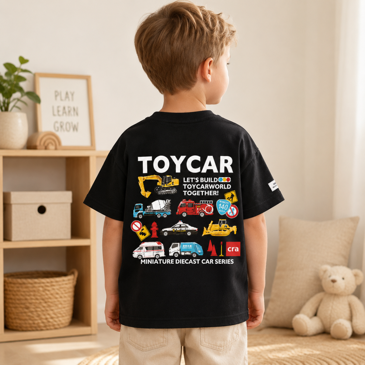 PlayCars – Abbigliamento quotidiano & Morbido – Abbigliamento per bambini con stampa di automobili