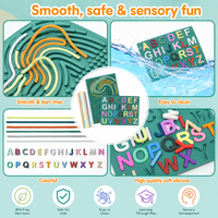 Thumbnail for BrainyKids – Educativo e sensoriale – Tavola attività in silicone con lettere