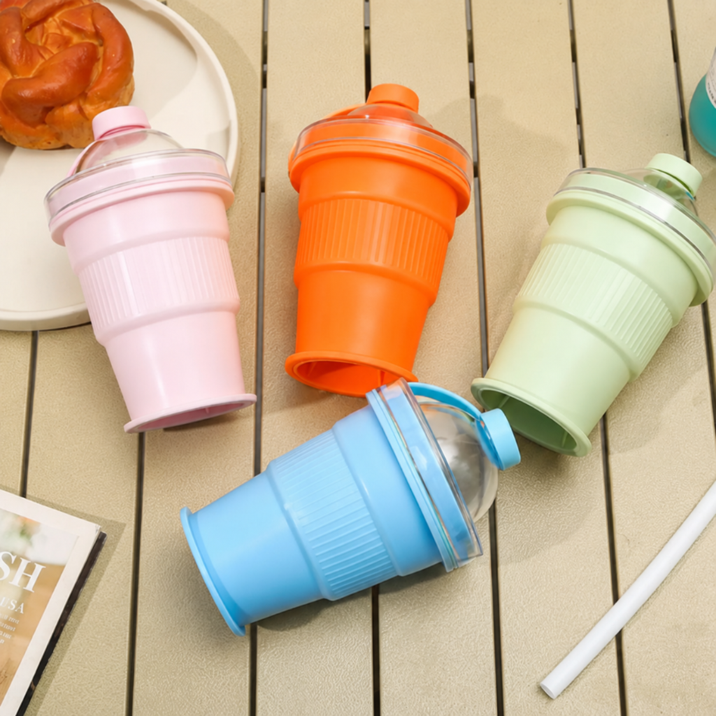 FlexiCup – Pratico e portatile – Bicchierino pieghevole in silicone