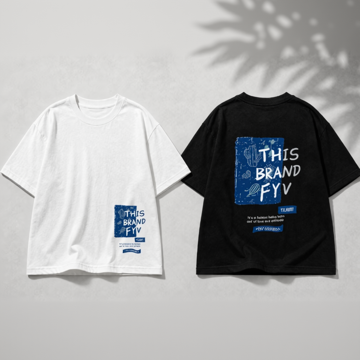 BrightTees – Comoda e colorata – T-shirt con stampa separata