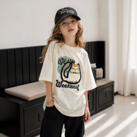Thumbnail for FunPaws – Divertente ed elegante – T-shirt oversize con stampa di gatti