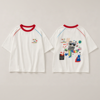 Thumbnail for LittleVibe – Spielspaß & Kreativität – Übergroßes T-Shirt mit farbenfroher Illustration