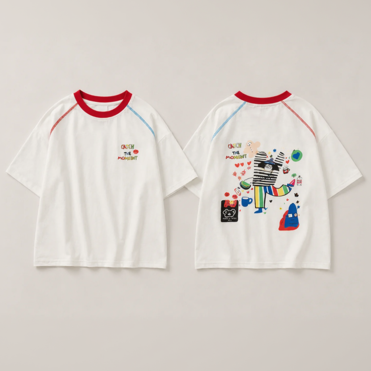 LittleVibe – Divertimento e creatività – Maglietta oversize con illustrazione colorata