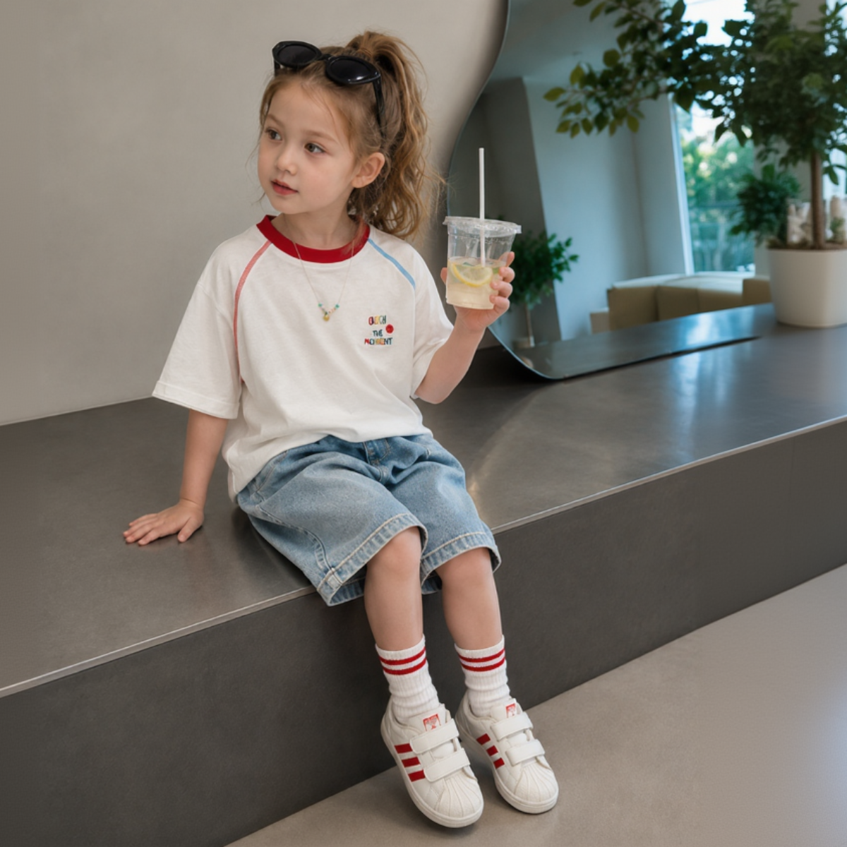 LittleVibe – Divertimento e creatività – Maglietta oversize con illustrazione colorata