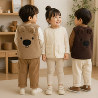Thumbnail for Baby Bear Fleece Vest – Caldo e morbido – Gilet da bambino con orsacchiotto