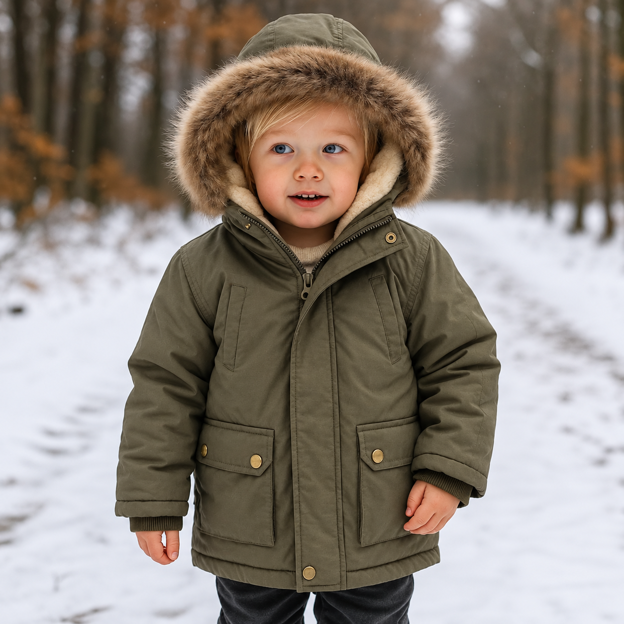 CozyTrend – Elegante e caldo – Parka invernale con collo di pelliccia