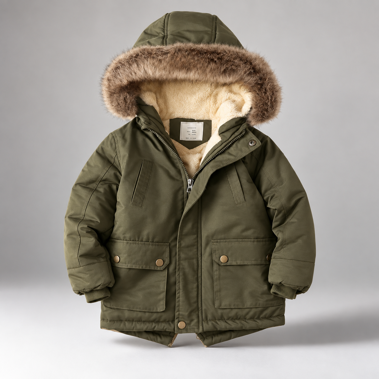 CozyTrend – Elegante e caldo – Parka invernale con collo di pelliccia