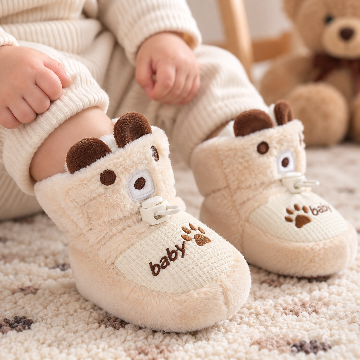 TinyBoots – Accoglienti e comode – Scarpine in peluche per l'inverno