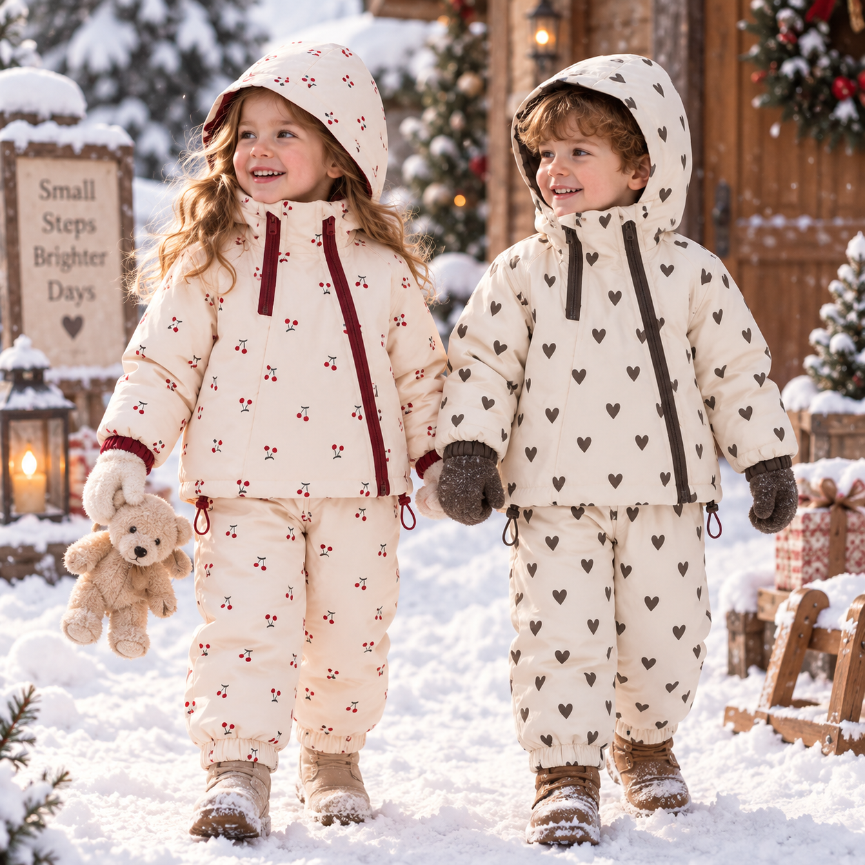 SoftBreeze – Antivento e comodo – Set da bambino composto da giacca e pantaloni