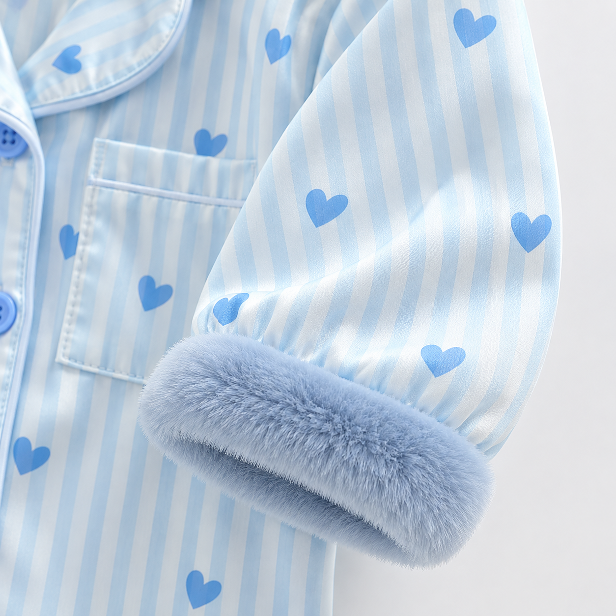 TinyLove – Morbido e caldo – Tuta per neonati con stampa a cuoricini e dettagli in peluche