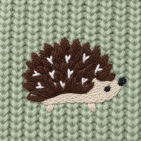 Thumbnail for CozyHedge – Morbido e caldo – Tutina per neonati lavorata a maglia con stampa a riccio