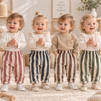 Thumbnail for SoftStripe – Morbidi e comodi – Pantaloncini per neonati con motivo a righe
