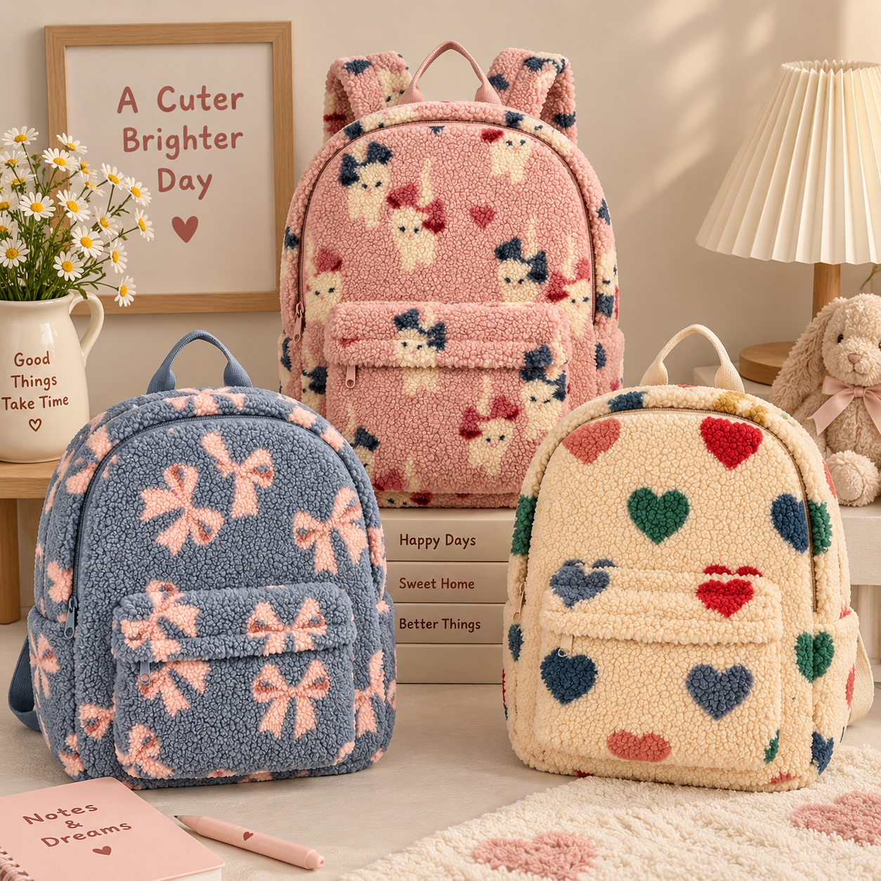 FluffyGo – Carino & Trendy – Zaino Teddy