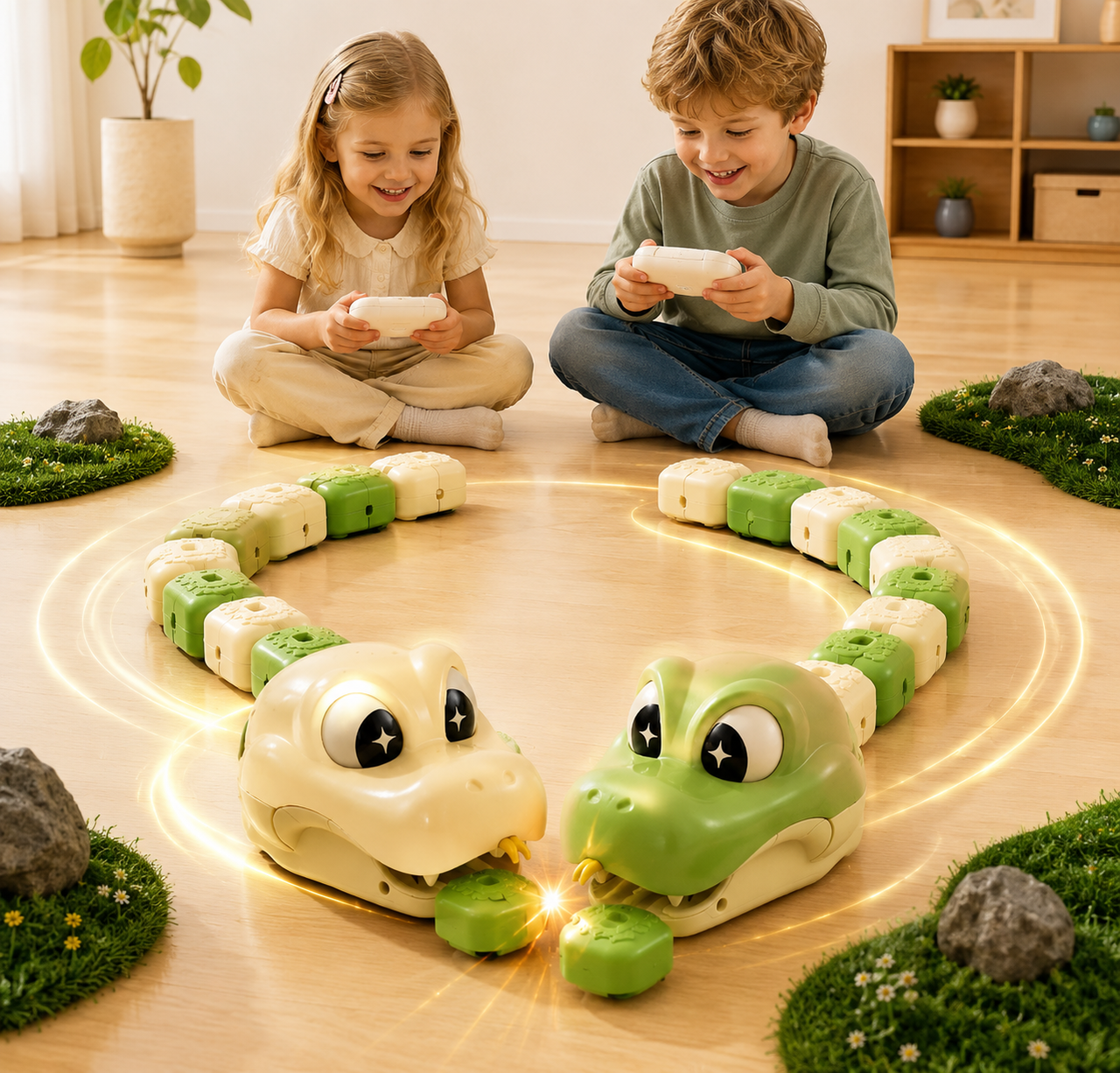 SnakeChase – Interattivo ed emozionante – Giocattolo serpente telecomandato