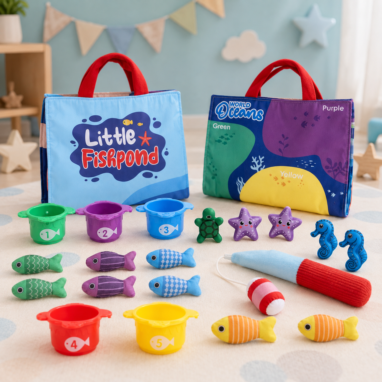 LittleFisher – Educativo e interattivo – Gioco dei pesci Montessori