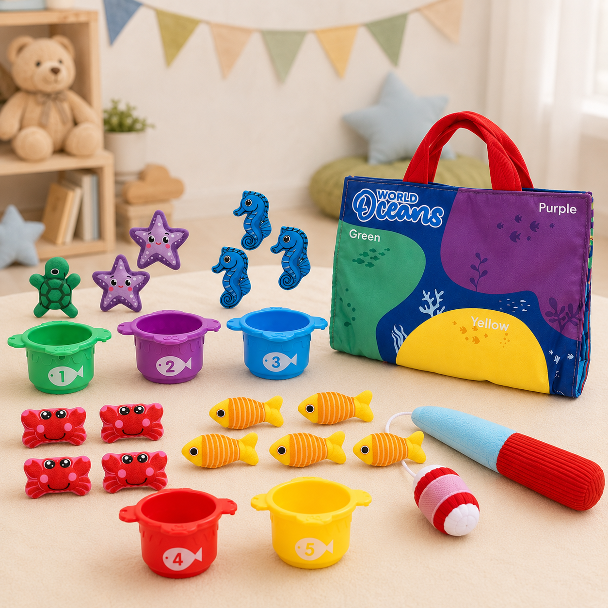 LittleFisher – Educativo e interattivo – Gioco dei pesci Montessori