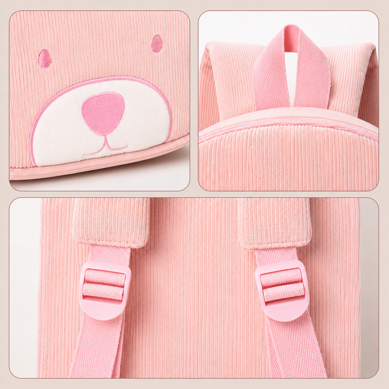MyLittleBag – Personale e carino – Zaino personalizzato per bambini con nome e stampa con animali