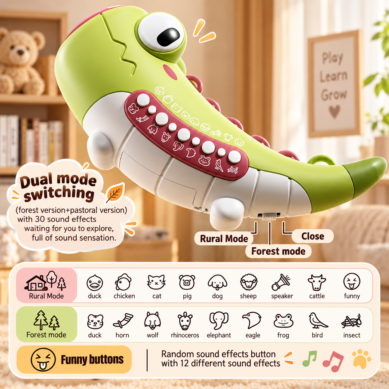 HappyHorn – Ludico e musicale – Giocattoli con versi di animali