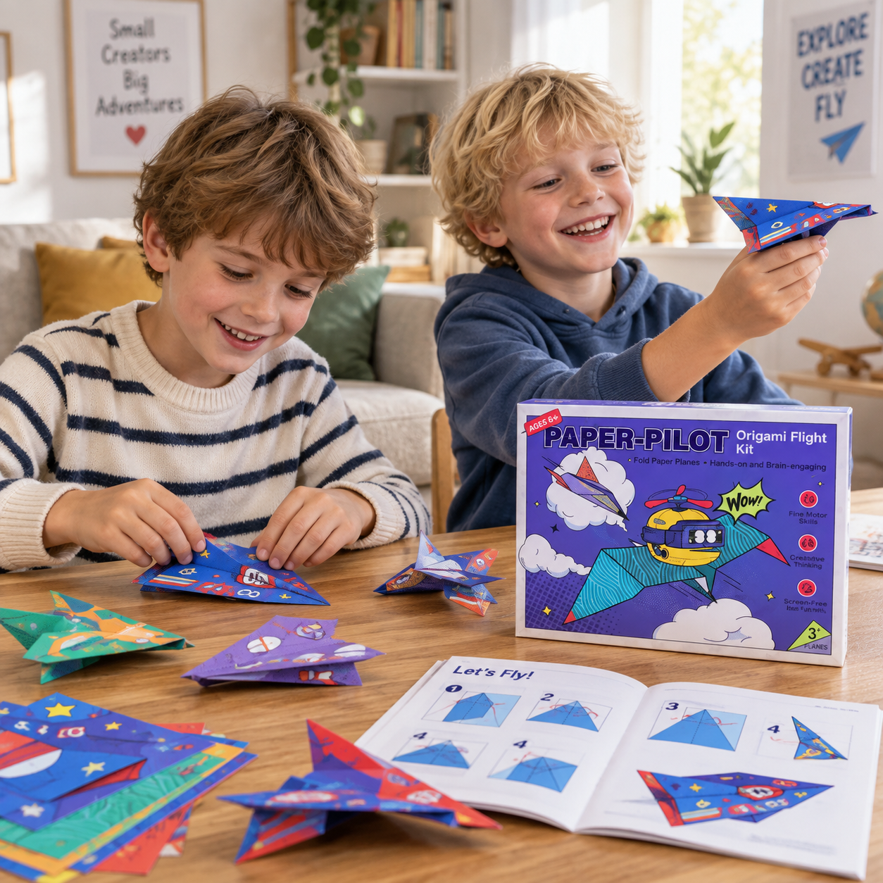 PaperFly – Creativo e istruttivo – Set di aeroplani di origami