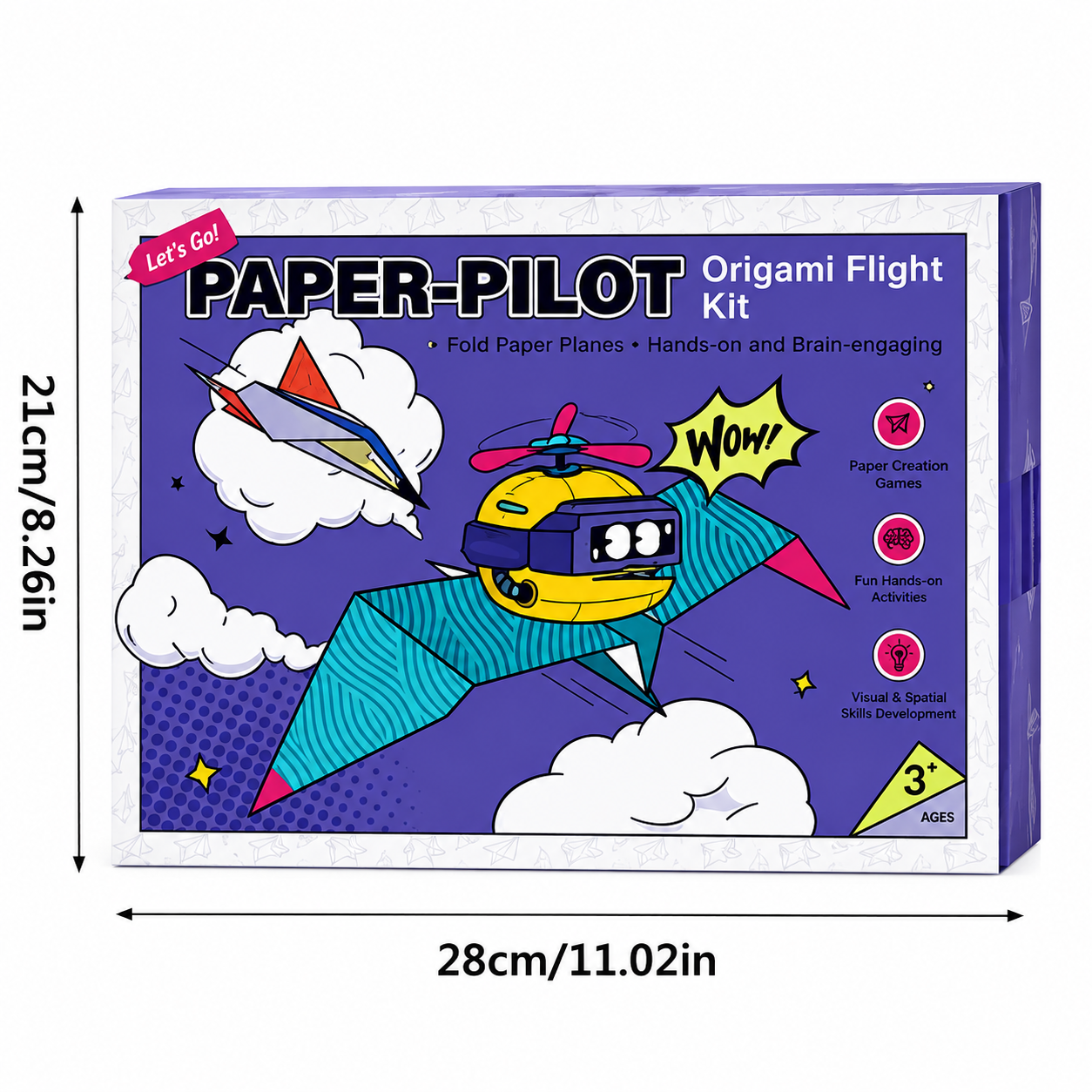 PaperFly – Creativo e istruttivo – Set di aeroplani di origami