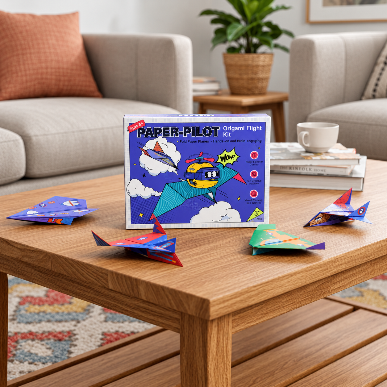 PaperFly – Creativo e istruttivo – Set di aeroplani di origami