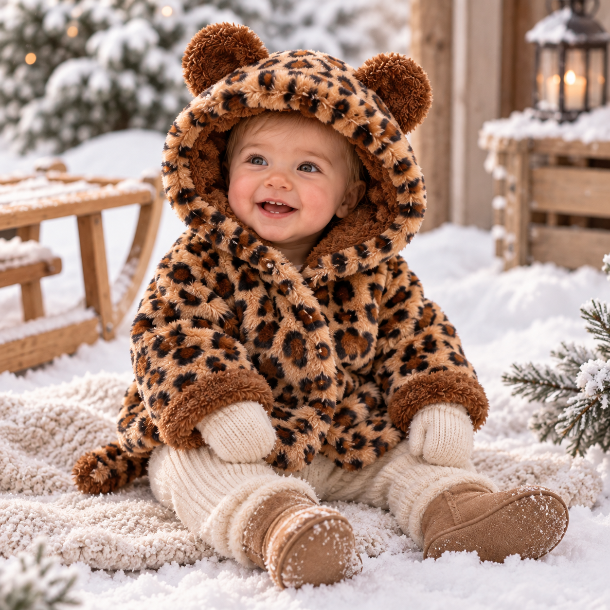 CozyPrincess – Calda e morbida – Giacca in peluche con cappuccio per bambine