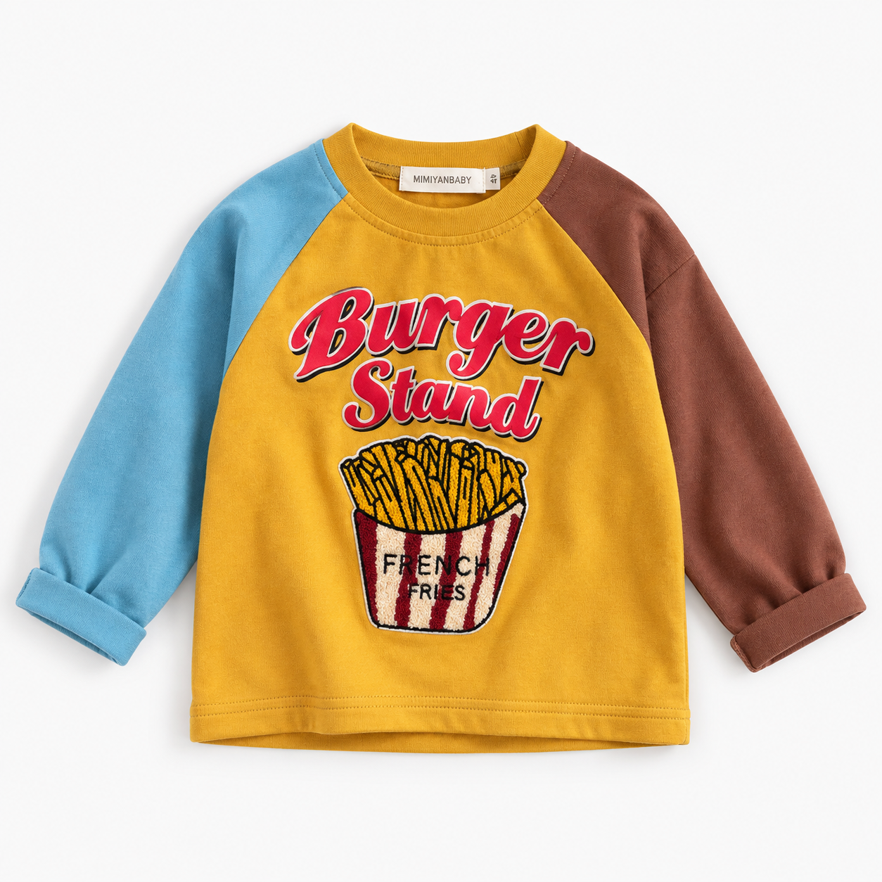 LittleRetro – Grintoso e alla moda – Maglia a maniche lunghe per bambini con stampa grafica
