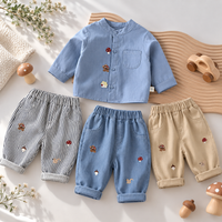 Thumbnail for LittlePatch – Morbidi e comodi – Pantaloni per bambini con dettagli ricamati
