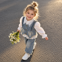 Thumbnail for DenimBelle – Alla moda e carino – Set per bambini in 3 pezzi in denim