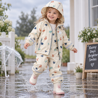 Thumbnail for TinyBreeze – Impermeabile e comodo – Set composto da giacca e pantaloni antipioggia per bambini