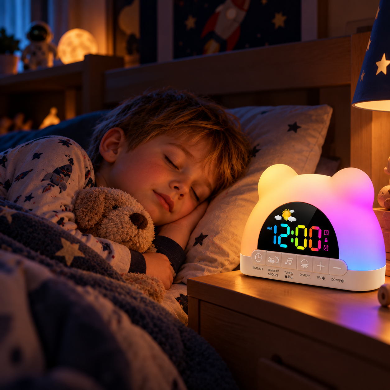 TinySunrise – Delicato e funzionale – Sveglia digitale con luce dell’alba