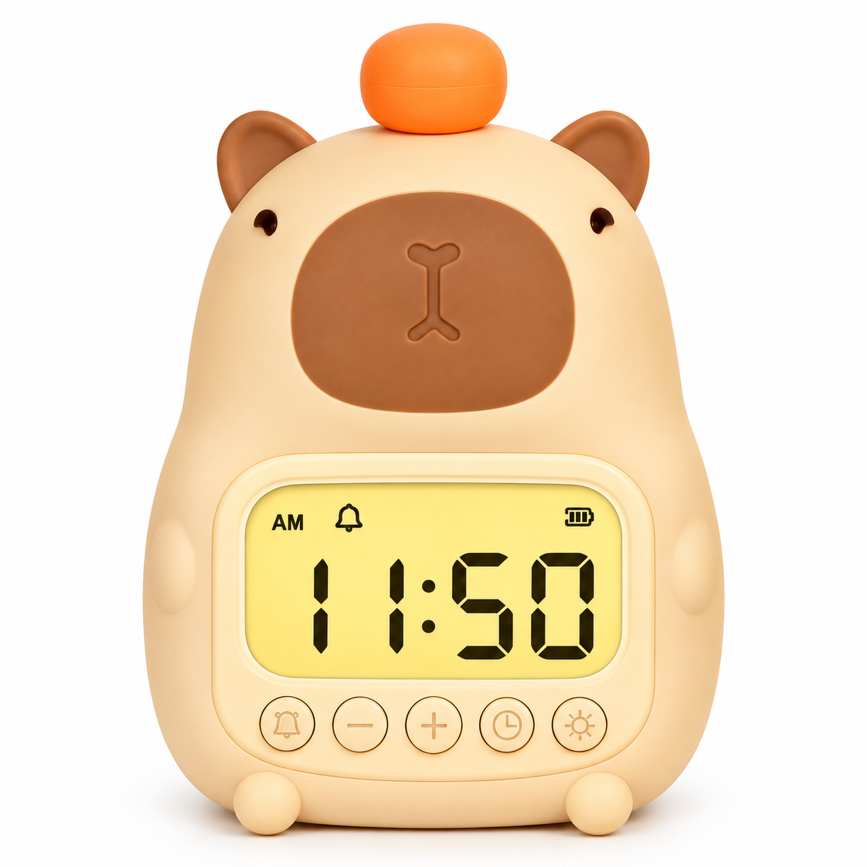 CappyClock – Carino e multifunzionale – Sveglia digitale per bambini con lucina notturna