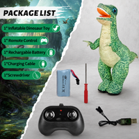 Thumbnail for MegaDino – Avventuroso e interattivo – Dinosauro gonfiabile telecomandato