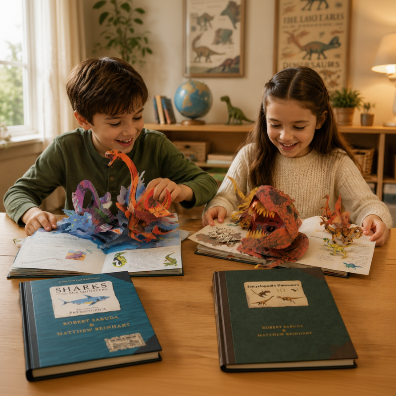 JurassicKids – Avvincente ed educativo – Enciclopedia dei dinosauri in 3D, libro pop-up