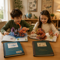 Thumbnail for JurassicKids – Avvincente ed educativo – Enciclopedia dei dinosauri in 3D, libro pop-up