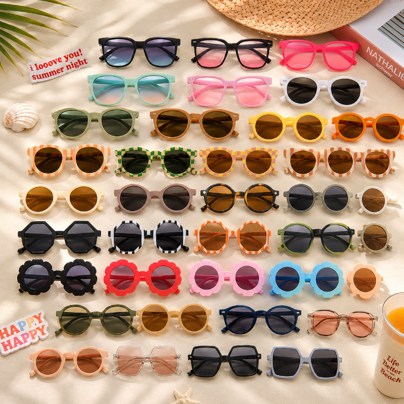 Kids Sunglasses Set – Protezione dai raggi UV e divertimento – Occhiali da sole per bambini