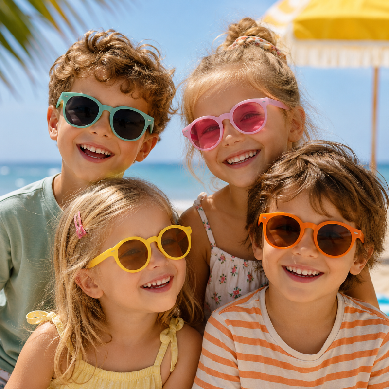 Kids Sunglasses Set – Protezione dai raggi UV e divertimento – Occhiali da sole per bambini