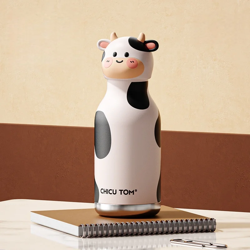 AnimalSip – Carino e pratico – Borraccia termica in acciaio inossidabile per bambini con stampa di animaletti