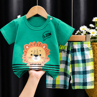 Thumbnail for Mini Fashion™ - Abbigliamento stampa leone - Set estivo da bambino