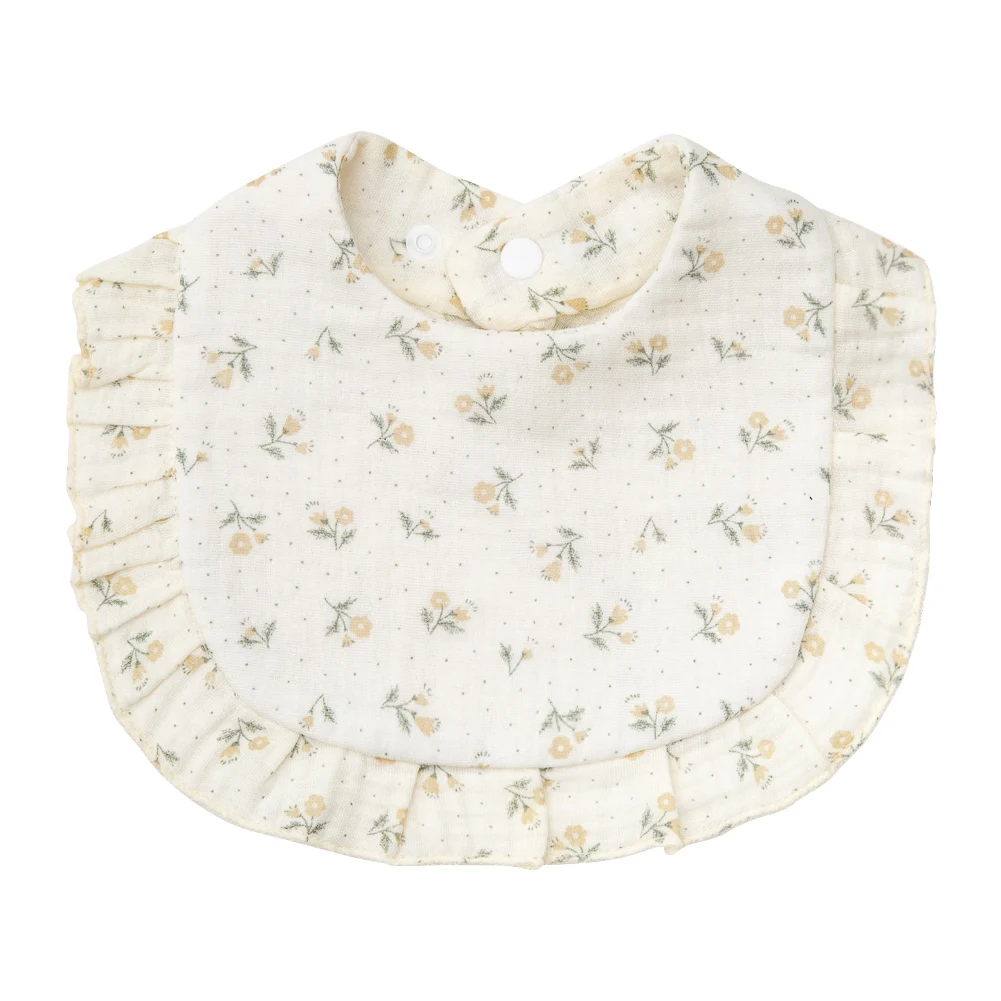 BabyBloom – Carino e comodo – Bavaglino per neonati con bordo a balze