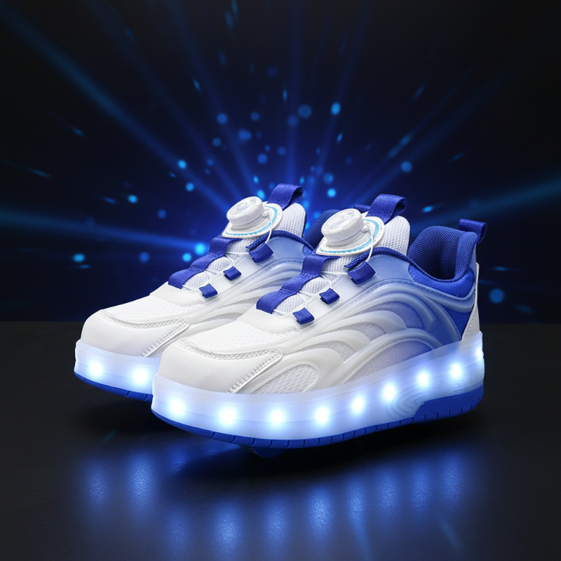Light-Up Skate Shoes – LED e comode – Sneakers luminose con suola a rullo