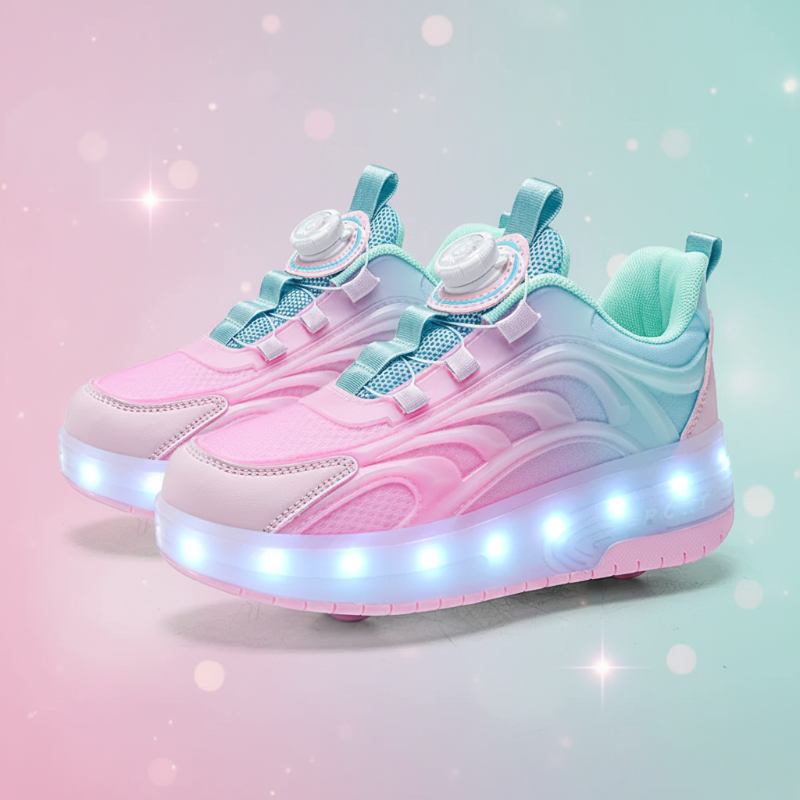 Light-Up Skate Shoes – LED e comode – Sneakers luminose con suola a rullo