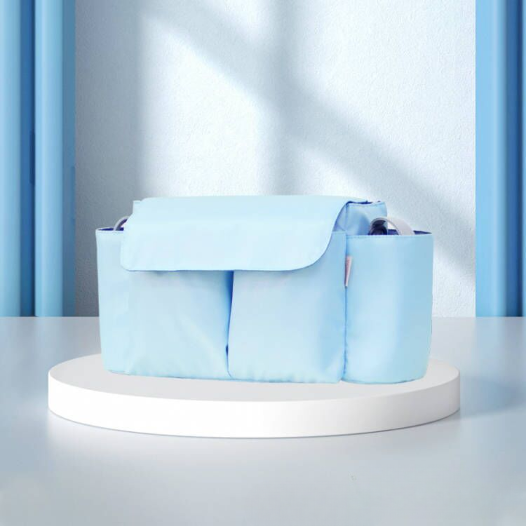 ToddlerOrganizer – Idrorepellente e capiente – Organizer per passeggino con portabottiglie